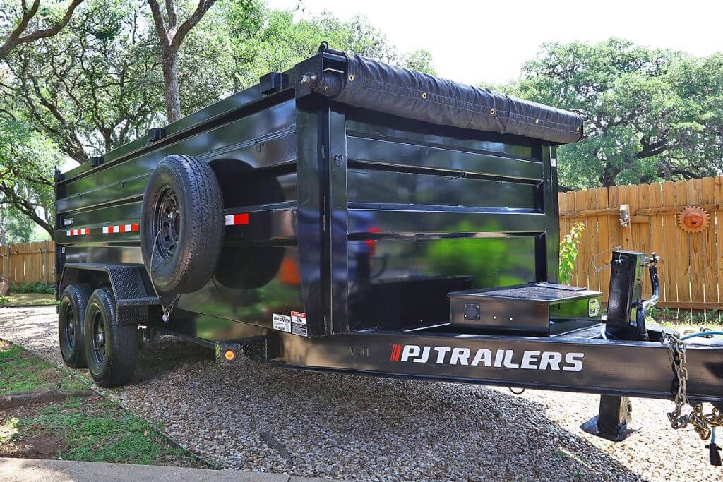 16 Ft End Dump Trailer