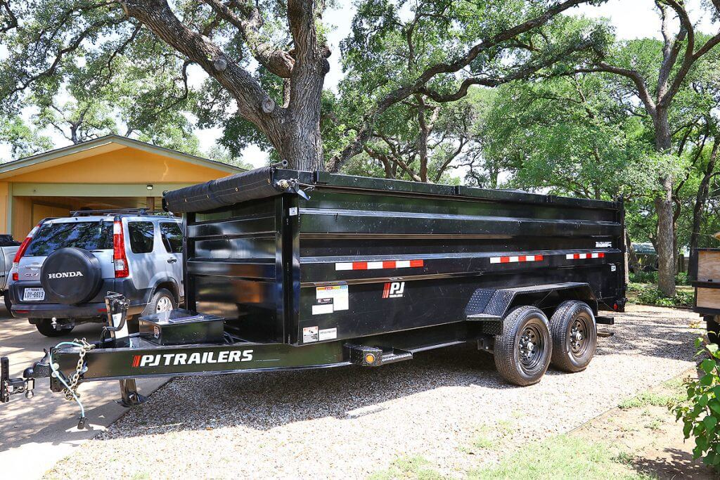 16 Ft End Dump Trailer