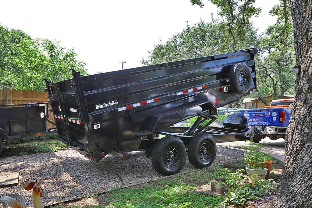 16 Ft End Dump Trailer