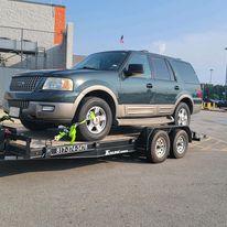 18' Car Hauler with Electric Winch