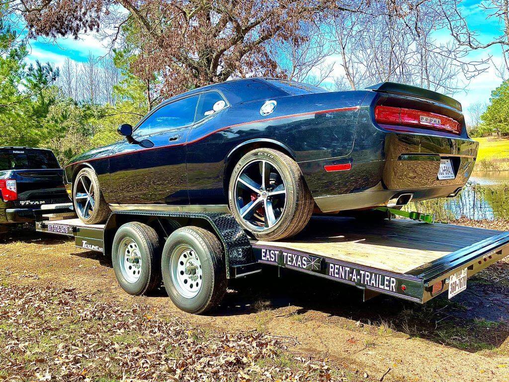 18' Car Hauler with Electric Winch