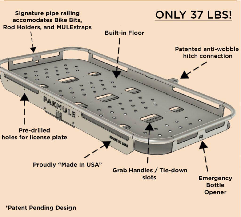 ALL-ALUMINUM 500 pound capacity PAKMULE