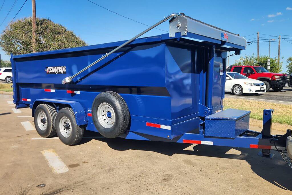 16x4 Dump Trailer w/ Automatic Tarp & Spreader gate