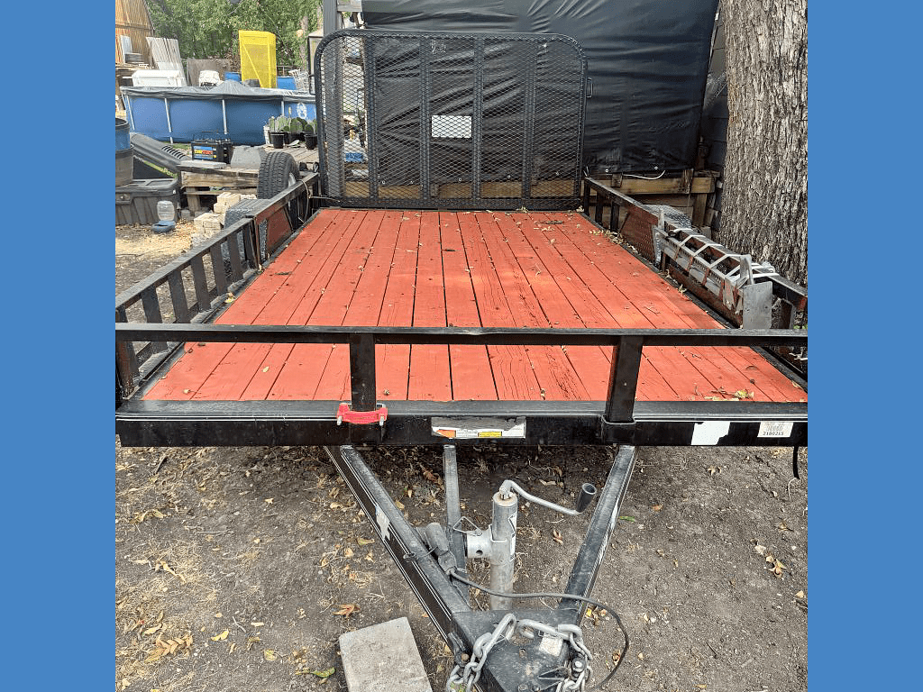 12' Utility Trailer with Sides & ATV Ramps