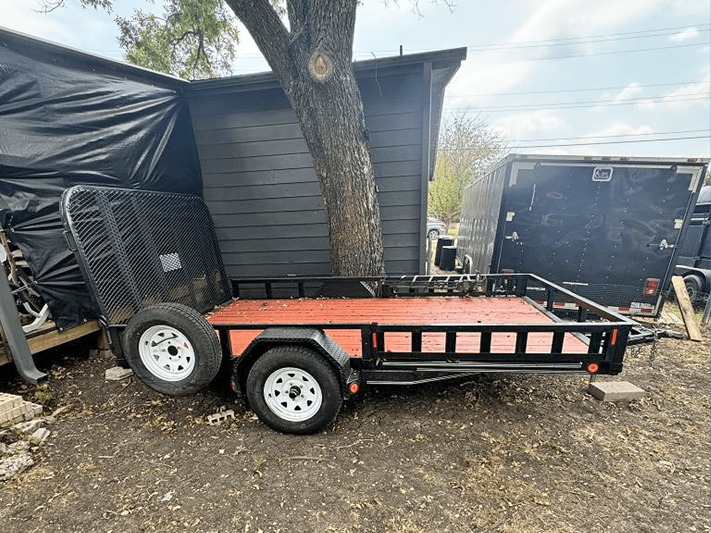 12' Utility Trailer with Sides & ATV Ramps