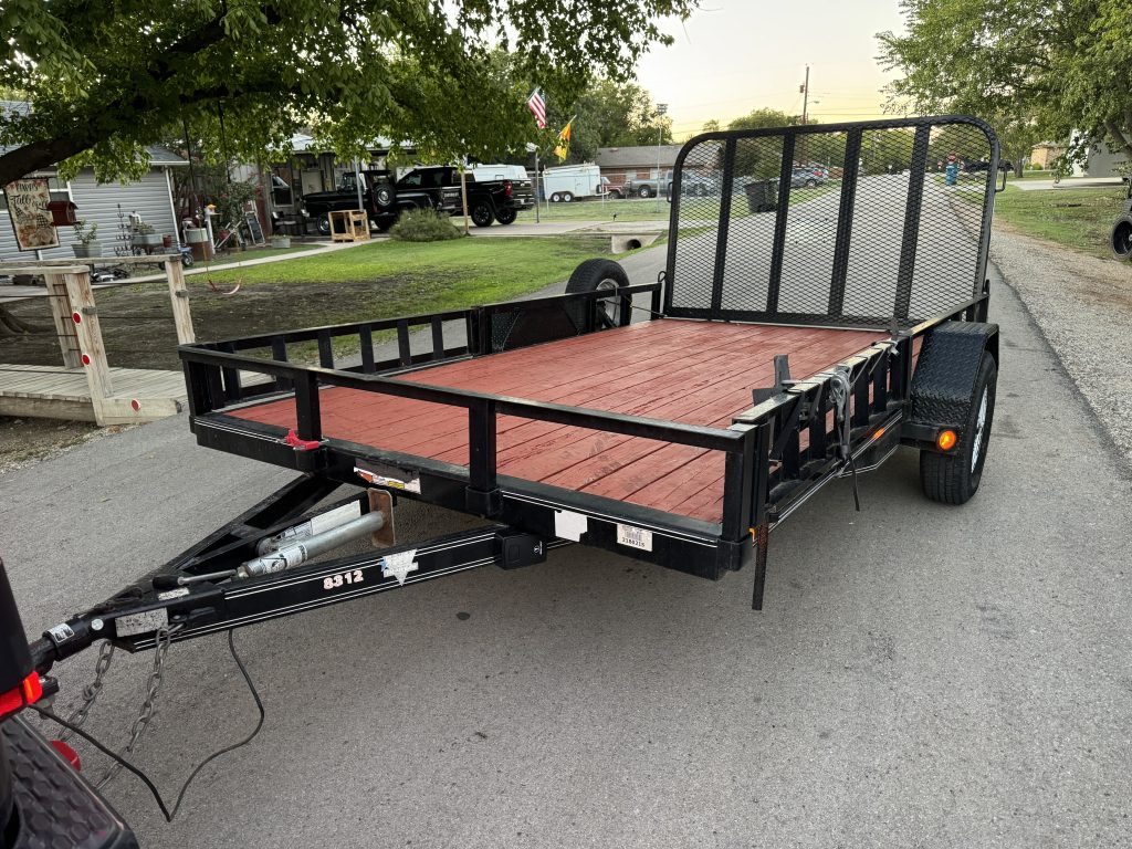 12' Utility Trailer with Sides & ATV Ramps