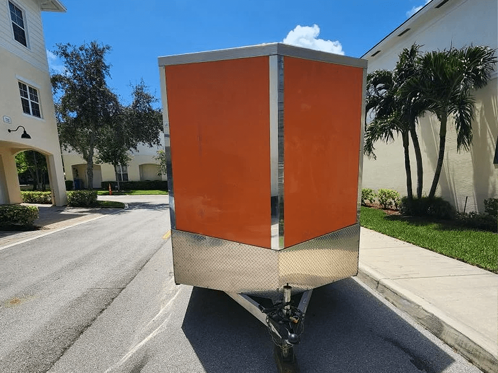 20 ft Aluminum V Nose Motorcycle trailer