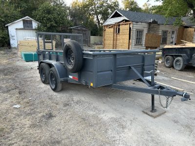 12’ high wall utility trailer